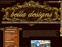 Tablet Screenshot of bella-designs.net